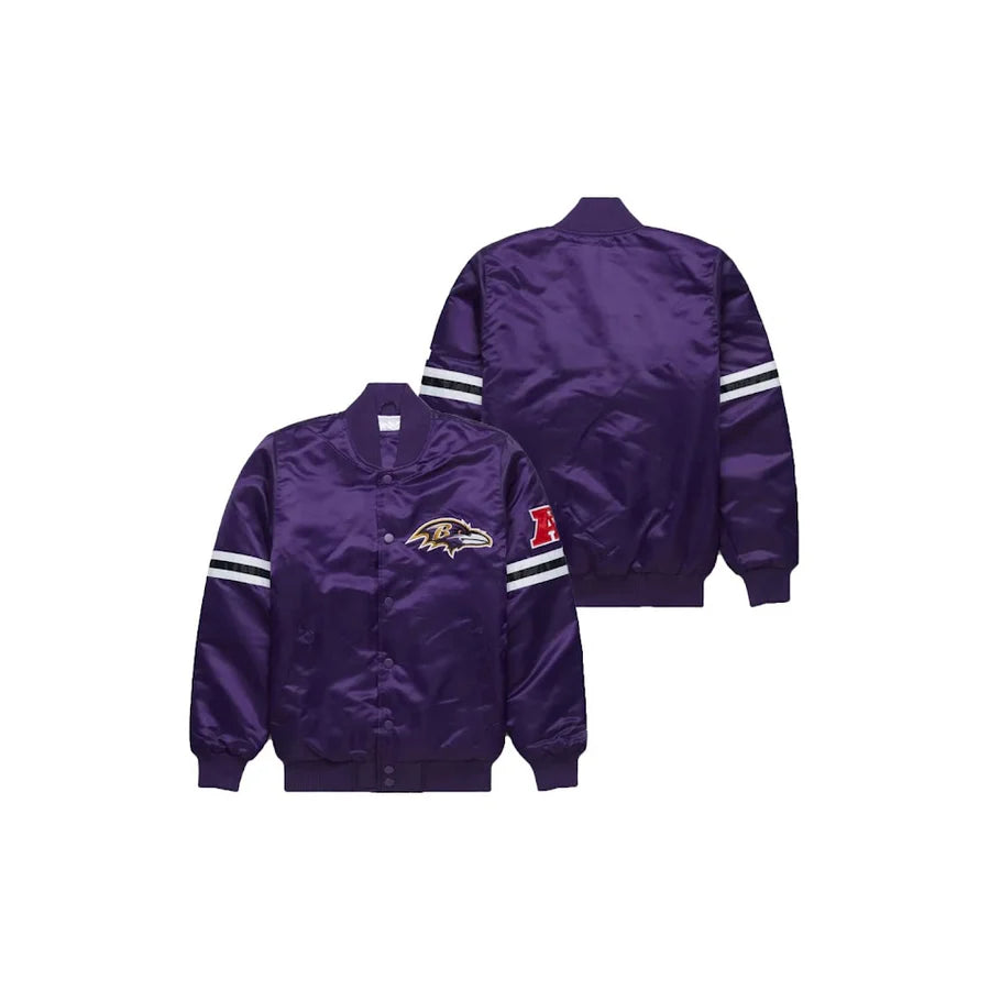 Baltimore Ravens Satin Bomber Jacket - Jersey and Sneakers