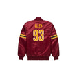 Jonathan Allen Washington Commanders Satin Bomber Jacket - Jersey and Sneakers