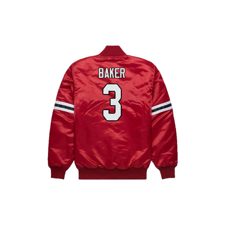 Budda Baker Arizona Cardinals Satin Bomber Jacket - Jersey and Sneakers