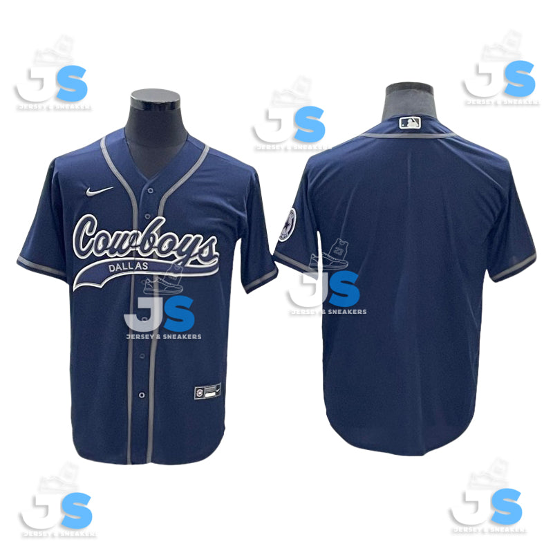 Custom Dallas Cowboys Baseball Jersey