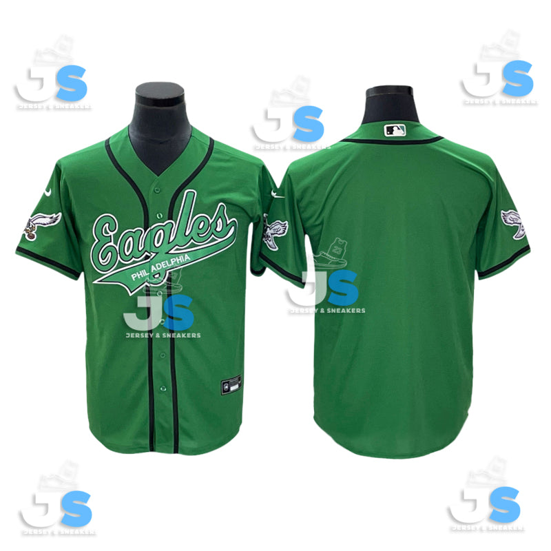 Custom Philadelphia Eagles Baseball Jersey