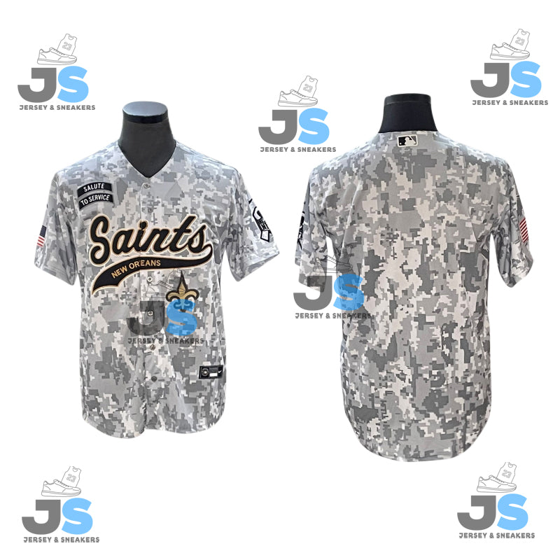 Custom New Orleans Saints Baseball Jersey