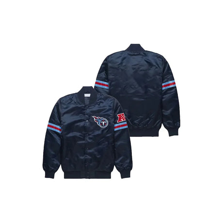 Tennessee Titans Satin Bomber Jacket - Jersey and Sneakers