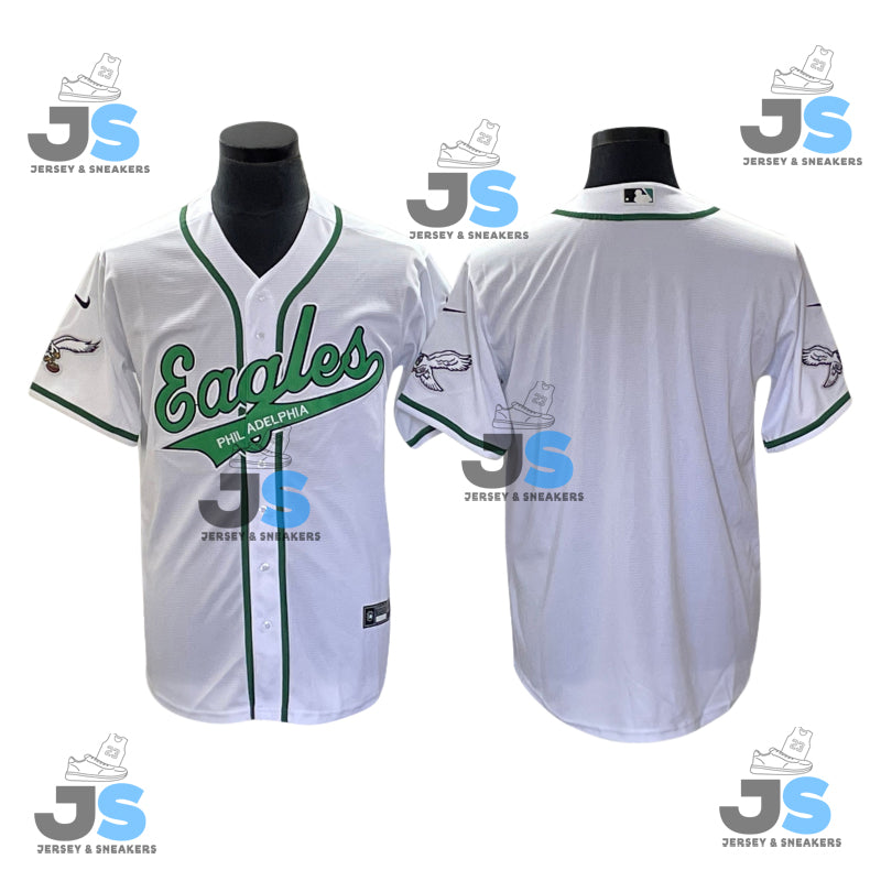 Custom Philadelphia Eagles Baseball Jersey