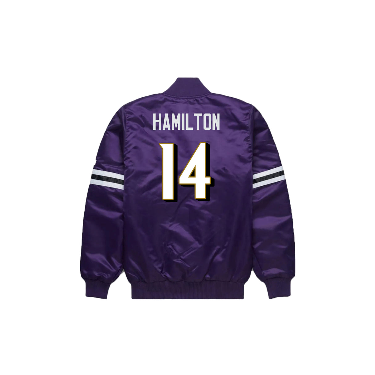 Kyle Hamilton Baltimore Ravens Satin Bomber Jacket - Jersey and Sneakers