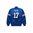 Josh Allen Buffalo Bills Satin Bomber Jacket - Jersey and Sneakers