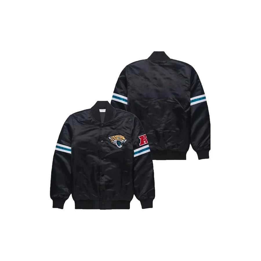 Jacksonville Jaguars Satin Bomber Jacket - Jersey and Sneakers