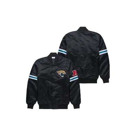 Custom Jacksonville Jaguars Satin Bomber Jacket - Jersey and Sneakers