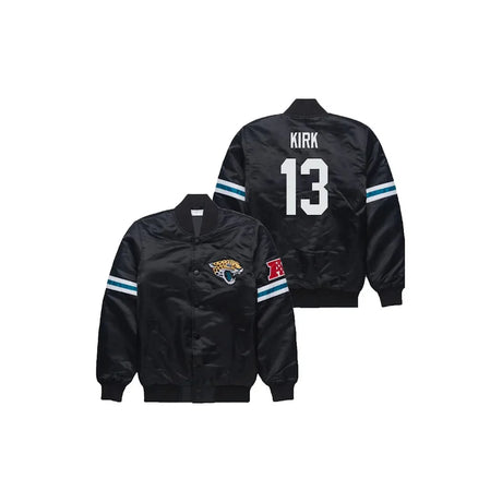 Christian Kirk Jacksonville Jaguars Satin Bomber Jacket - Jersey and Sneakers