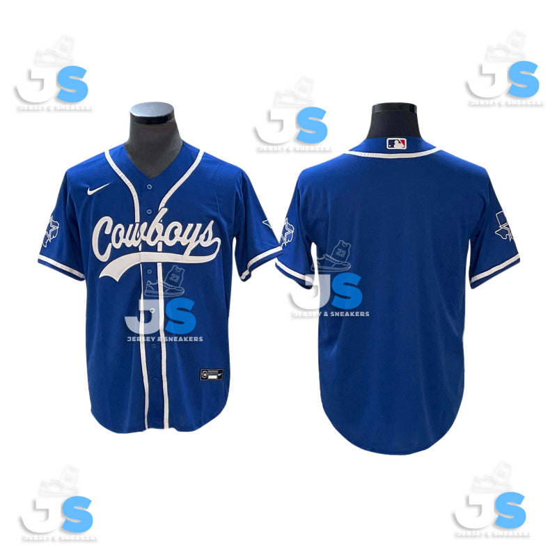 Custom Dallas Cowboys Baseball Jersey