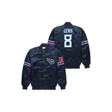 Will Levis Tennessee Titans Satin Bomber Jacket - Jersey and Sneakers