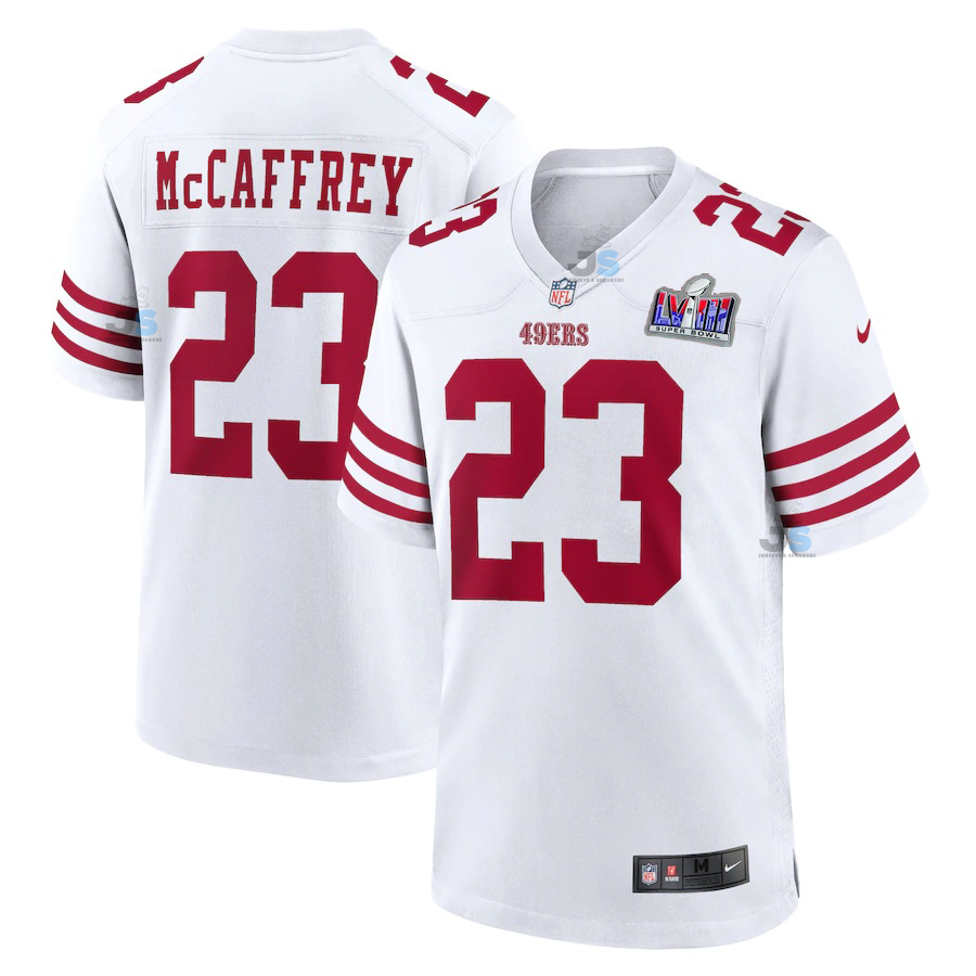 Christian McCaffrey San Francisco 49ers Super Bowl 2024 Jersey - Jersey and Sneakers