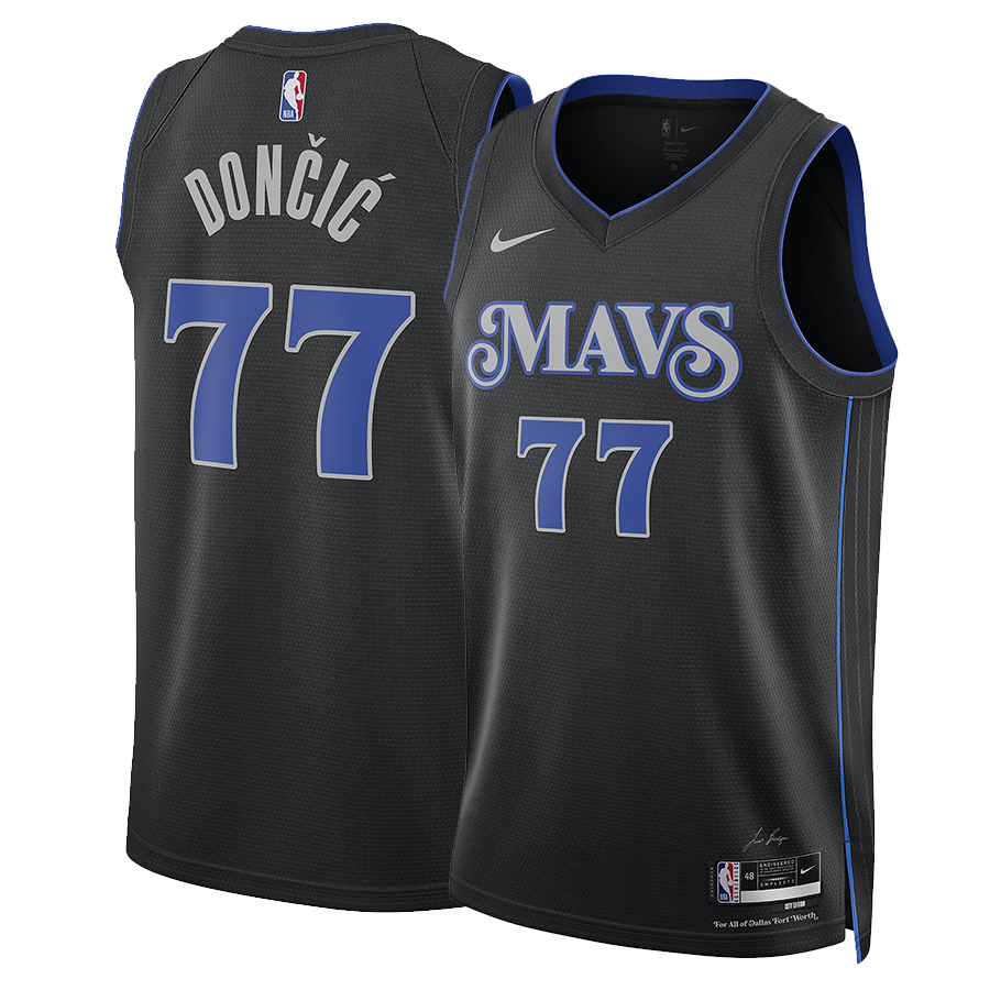 Camiseta de edición ganada de los Dallas Mavericks de Luka Doncic