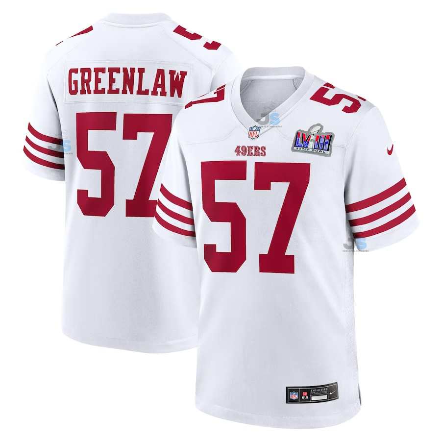 Dre Greenlaw San Francisco 49ers Super Bowl 2024 Jersey - Jersey and Sneakers