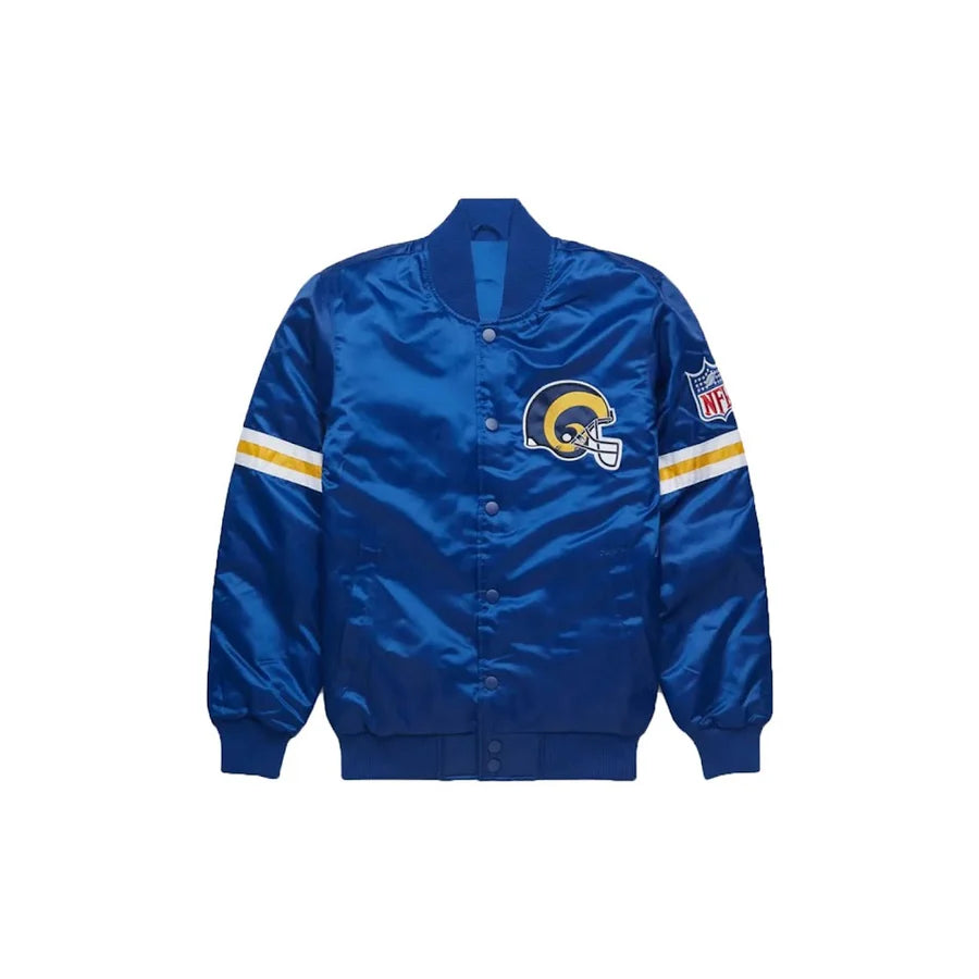 Custom Los Angeles Rams Satin Bomber Jacket - Jersey and Sneakers