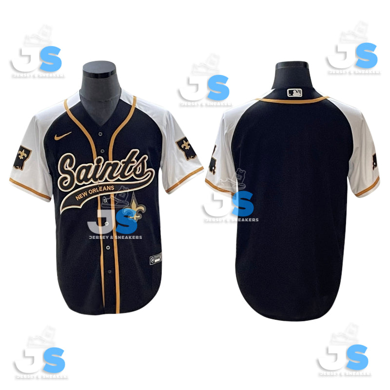 Custom New Orleans Saints Baseball Jersey