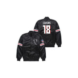 Kirk Cousins Atlanta Falcons Satin Bomber Jacket - Jersey and Sneakers