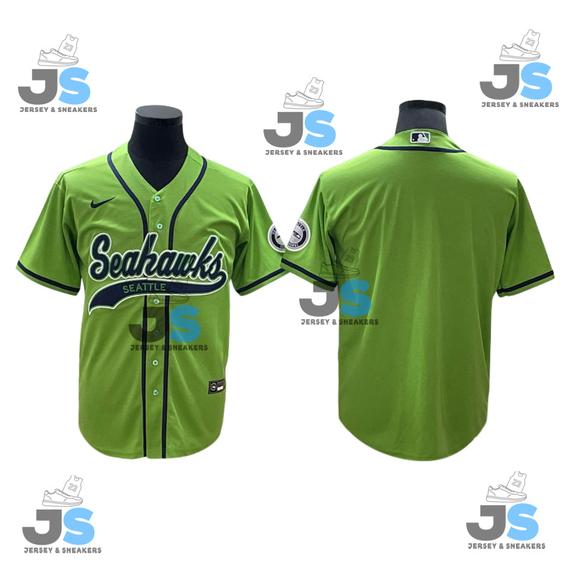 Custom Seattle Seahawks Baseball Jersey