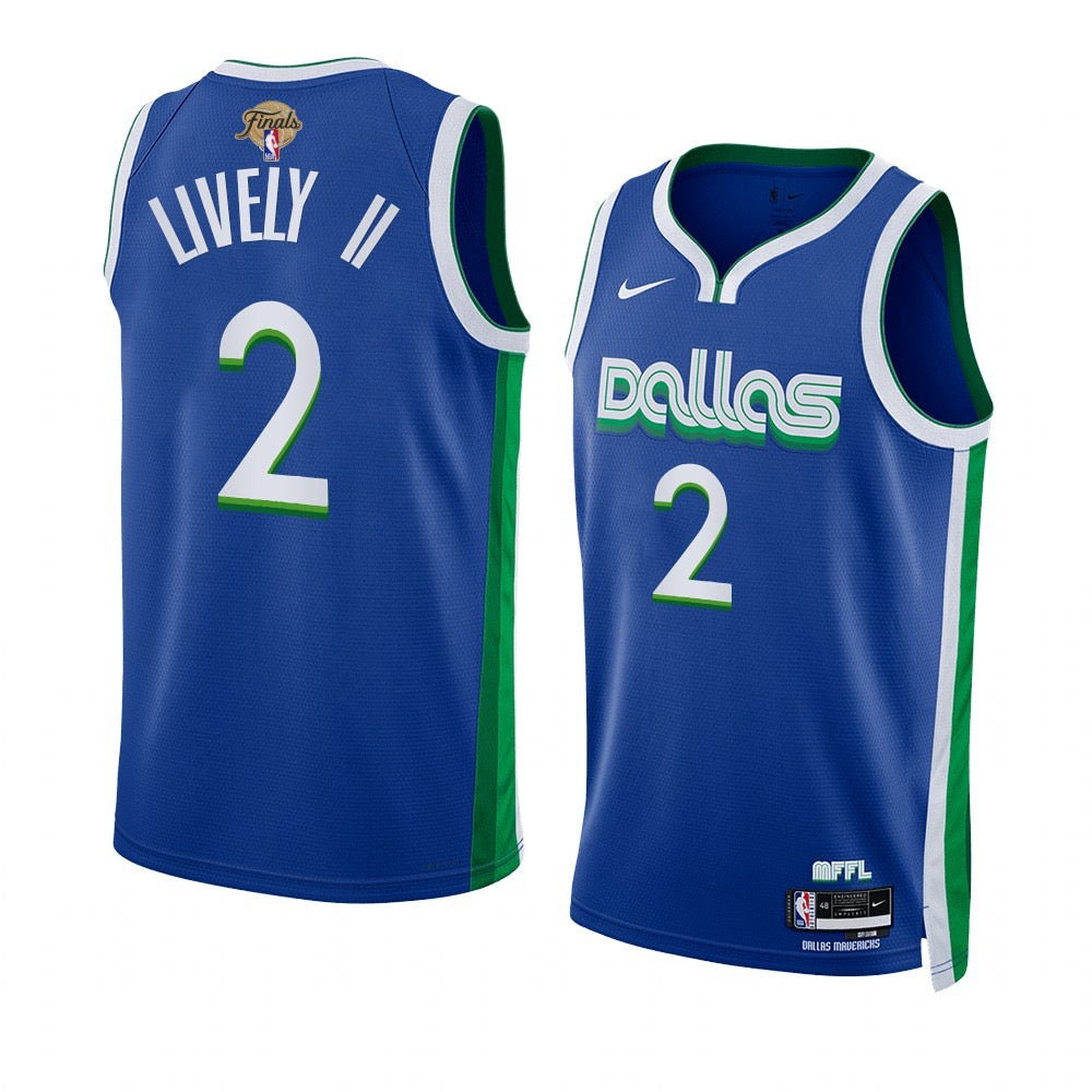 Dereck Lively II Dallas Mavericks NBA Finals 2024 Jersey