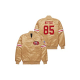 George Kittle San Francisco 49ers Bomber Jacket - Jersey and Sneakers