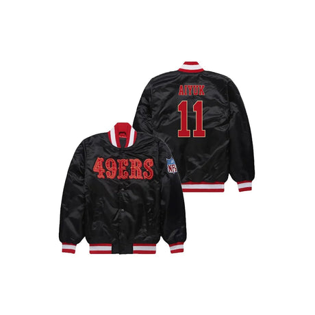 Brandon Aiyuk San Francisco 49ers Bomber Jacket - Jersey and Sneakers