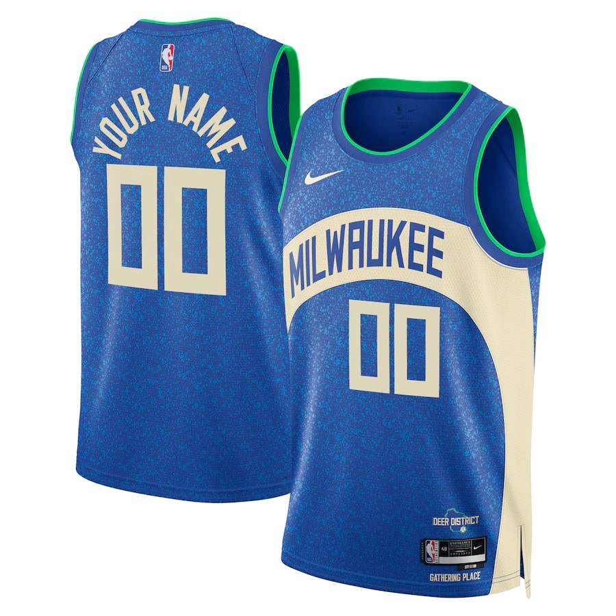 Custom Milwaukee Bucks 2023-24 City Edition Jersey - Jersey and Sneakers