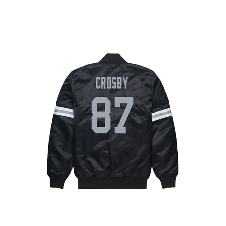 Maxx Crosby Las Vegas Raiders Satin Bomber Jacket - Jersey and Sneakers