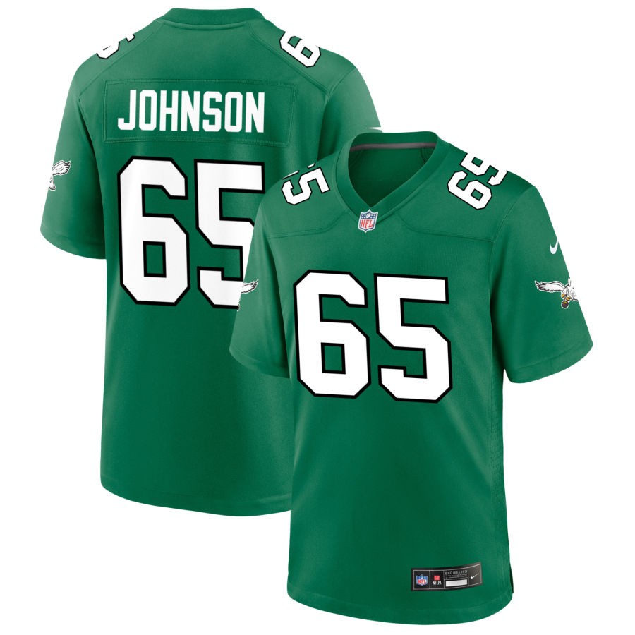 Lane Johnson Kelly Green Philadelphia Eagles Throwback Jersey - Jersey and Sneakers