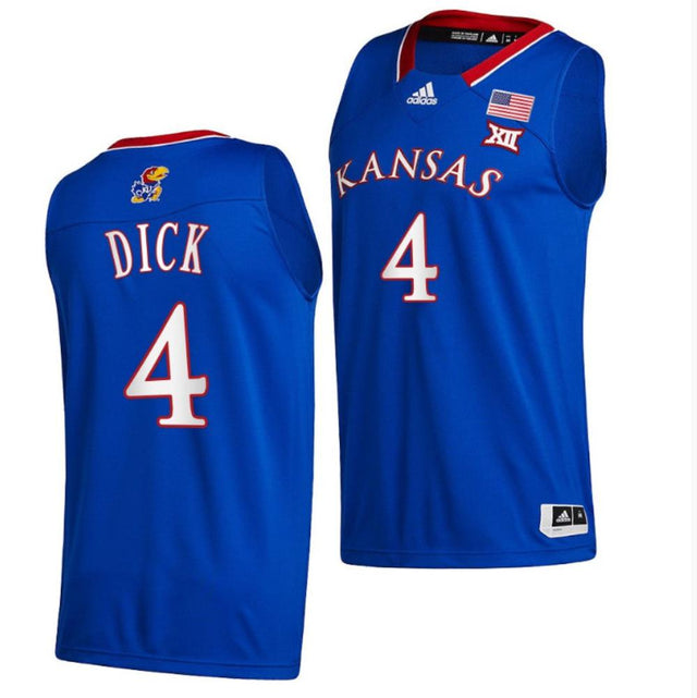 NCAAB Gradey Dick Kansas Jayhawks Jersey - Jersey and Sneakers