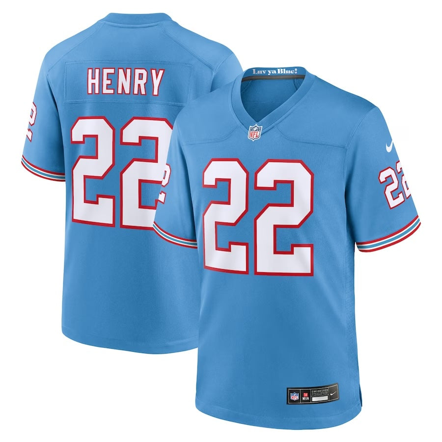 Derrick Henry Tennessee Titans Oilers Throwback Jersey - Jersey and Sneakers