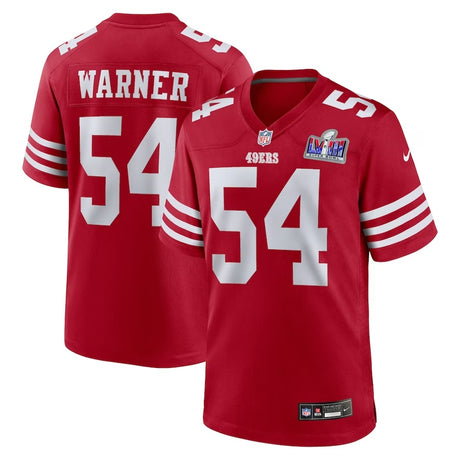 Fred Warner San Francisco 49ers Super Bowl 2024 Jersey - Jersey and Sneakers