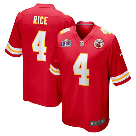 Rashee Rice Kansas City Chiefs Super Bowl 2024 Jersey - Jersey and Sneakers