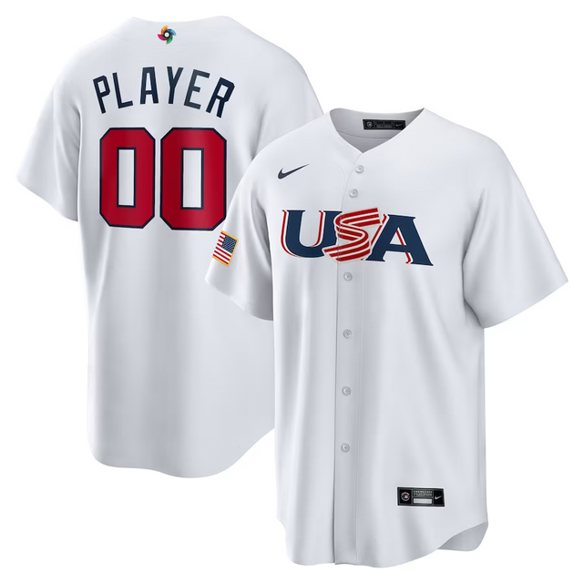 Custom Team USA World Baseball Classic 2023 Jersey - Jersey and Sneakers