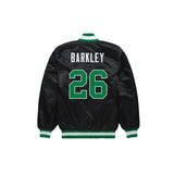 Saquon Barkley Philadelphia Eagles Satin Bomber Jacket - Jersey and Sneakers