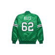 Jason Kelce Philadelphia Eagles Satin Bomber Jacket - Jersey and Sneakers