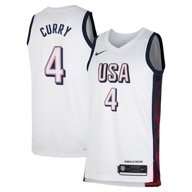 Stephen Curry Team USA 2024 Olympics Jersey – Jersey and Sneakers