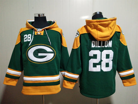 AJ Dillon Green Bay Packers Hoodie Jersey - Jersey and Sneakers