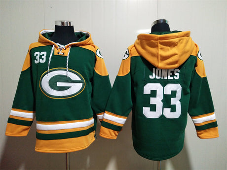 Aaron Jones Green Bay Packers Hoodie Jersey - Jersey and Sneakers
