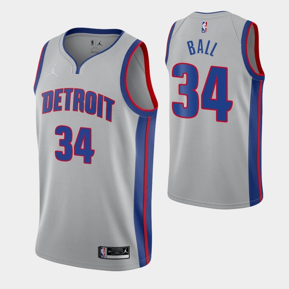 LiAngelo Ball Grey Pistons Jersey - Jersey and Sneakers