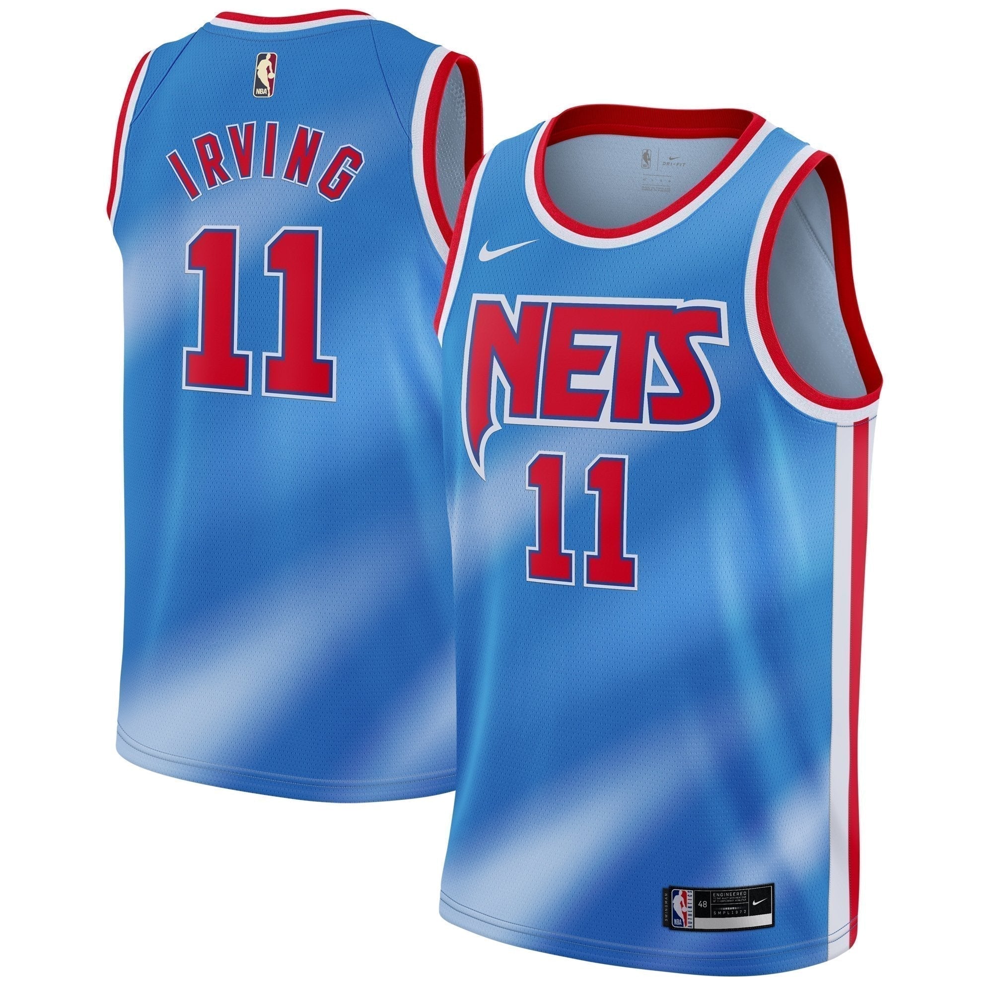 Kyrie Irving Brooklyn Nets Throwback Jersey Jersey and Sneakers