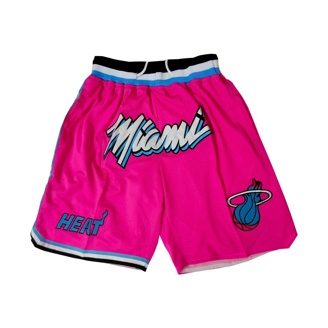 Miami Heat Basketball Shorts (Pink) - Jersey and Sneakers