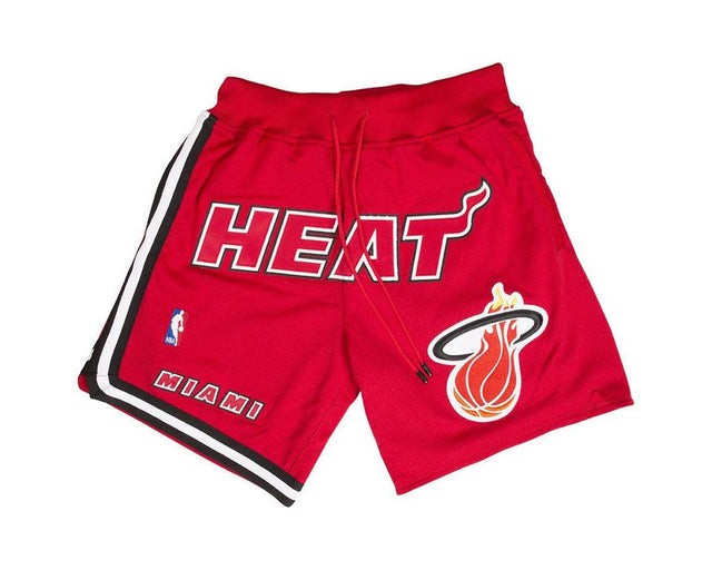 Miami Heat Red Shorts - Jersey and Sneakers