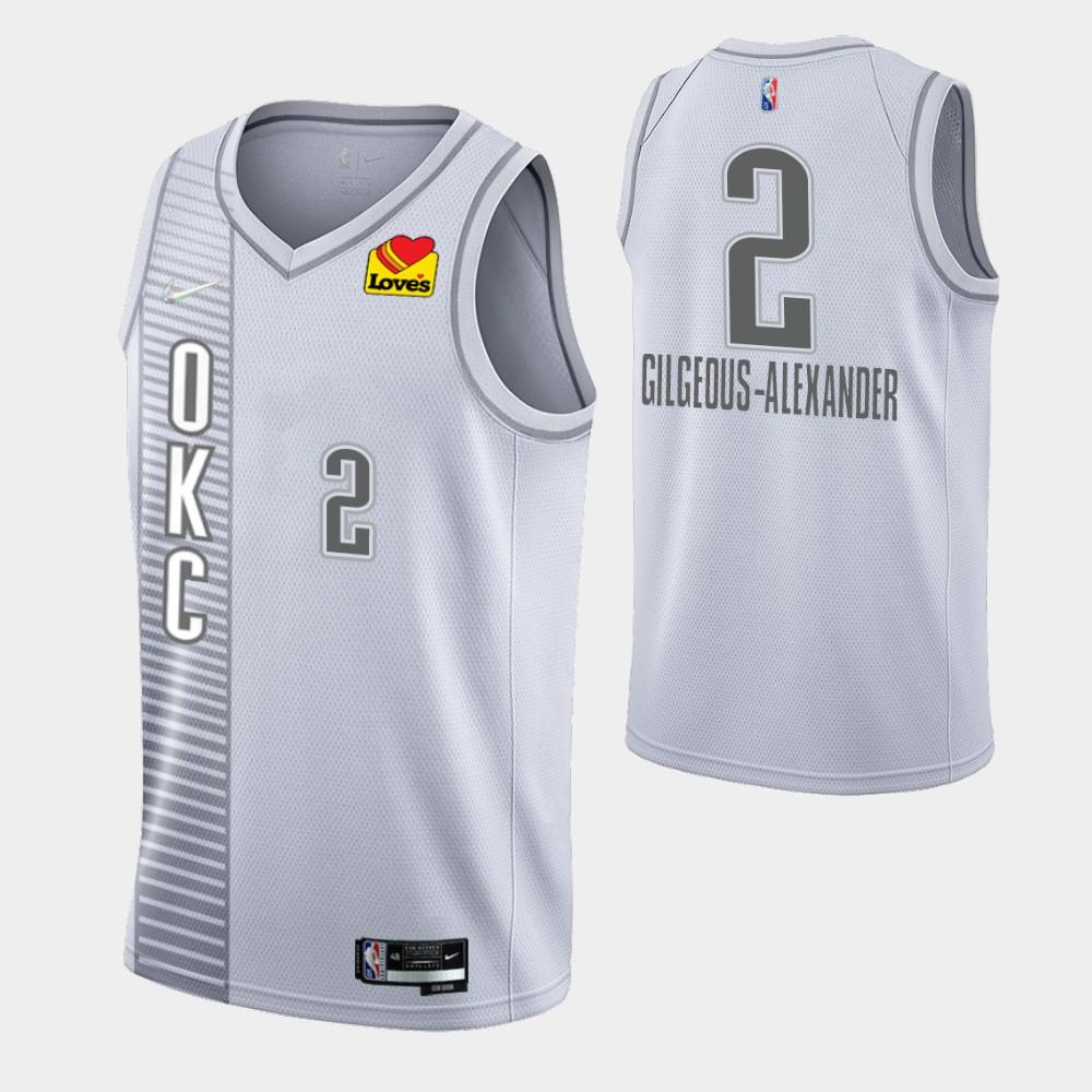 Shai Gilgeous-Alexander Oklahoma City Thunder 2021-22 City Edition Jersey - Jersey and Sneakers