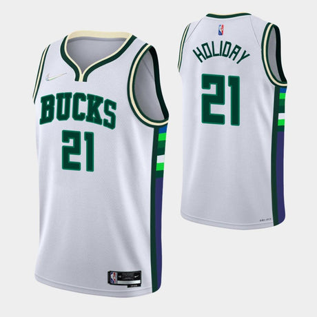 Jrue Holiday Milwaukee Bucks 2021-22 City Edition Jersey - Jersey and Sneakers