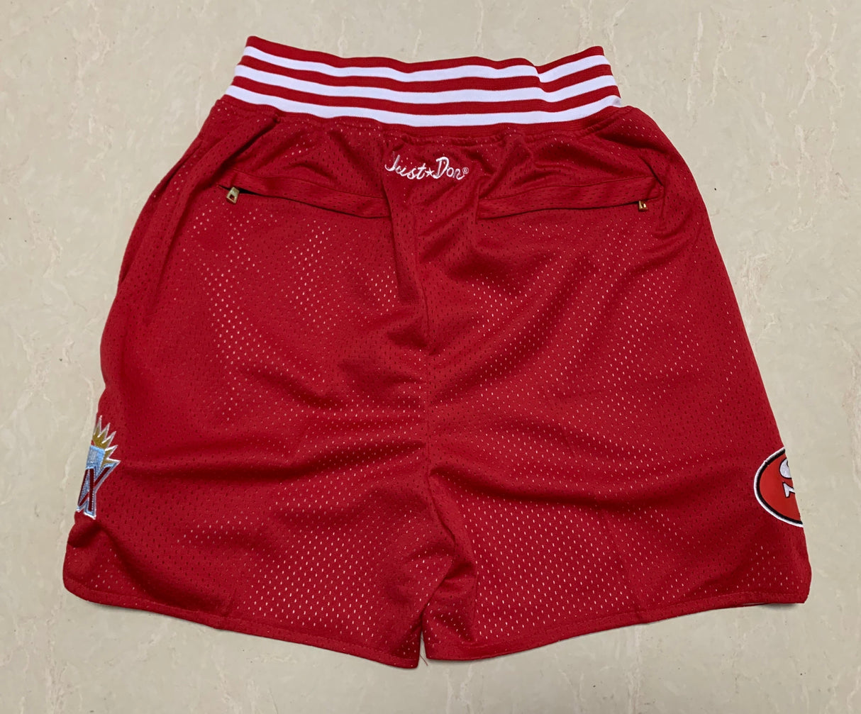 San Francisco 49ers Football Shorts - Jersey and Sneakers