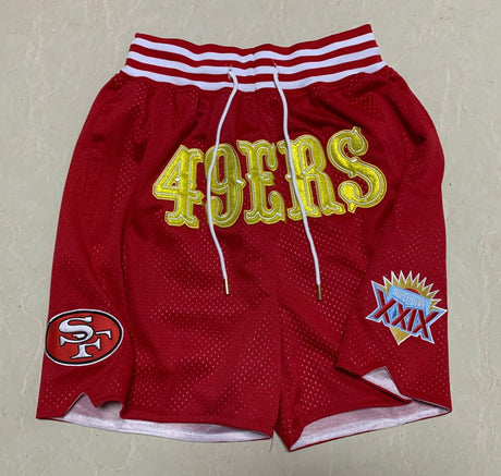 San Francisco 49ers Football Shorts - Jersey and Sneakers