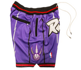 Toronto Raptors Basketball Shorts (Purple) - Jersey and Sneakers