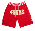 San Francisco 49ers Football Shorts - Jersey and Sneakers