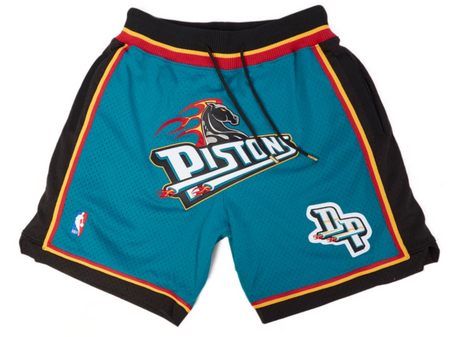 Detroit Pistons Basketball Shorts - Jersey and Sneakers