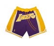 Los Angeles Lakers Basketball Shorts (Purple) - Jersey and Sneakers